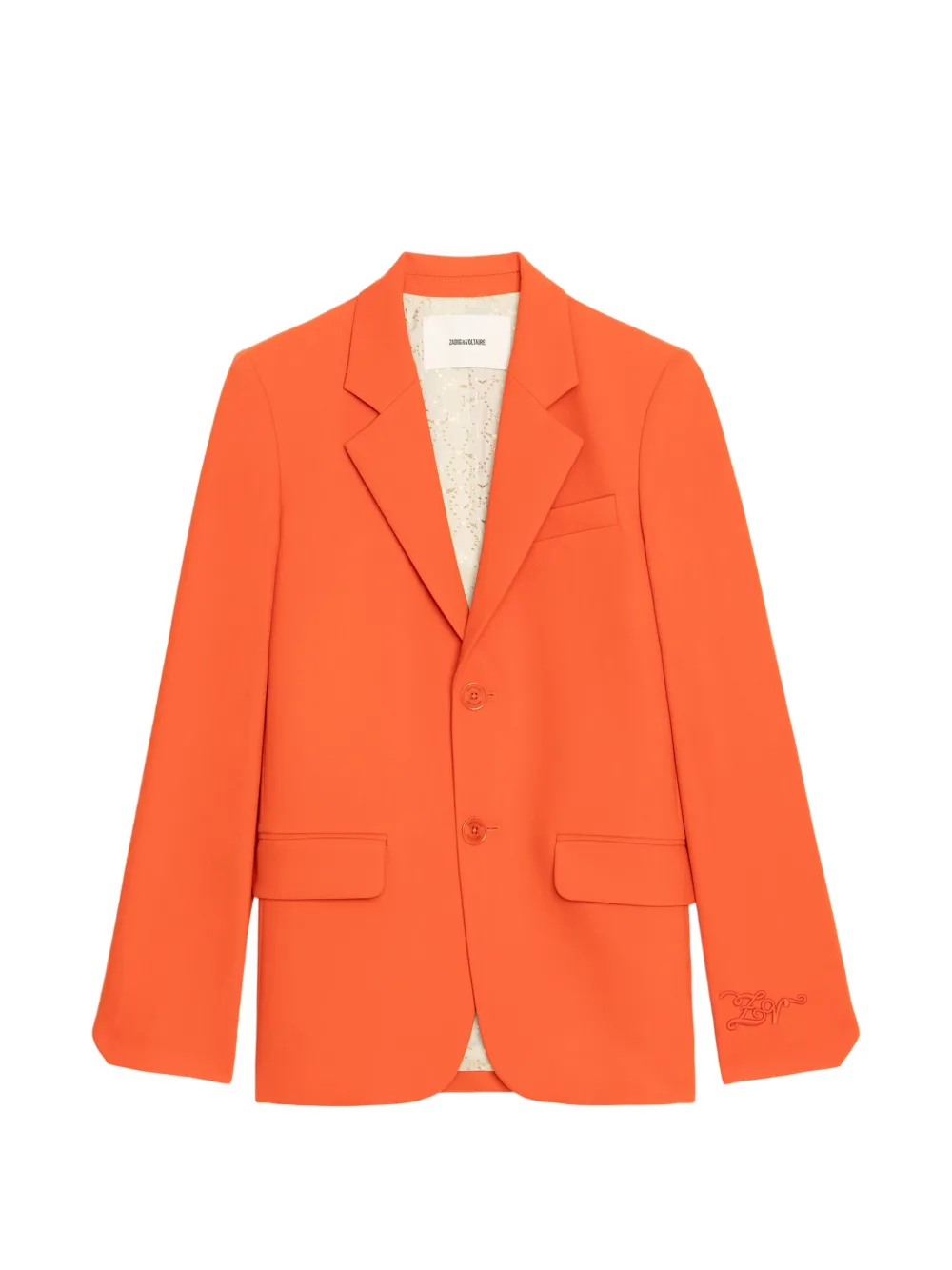 Zadig&Voltaire Vanille embroidered blazer - Arancione