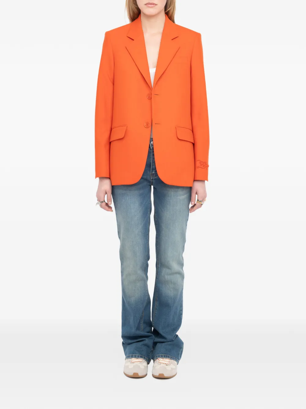  Zadig&voltaire Vanille Embroidered Blazer - Orange 