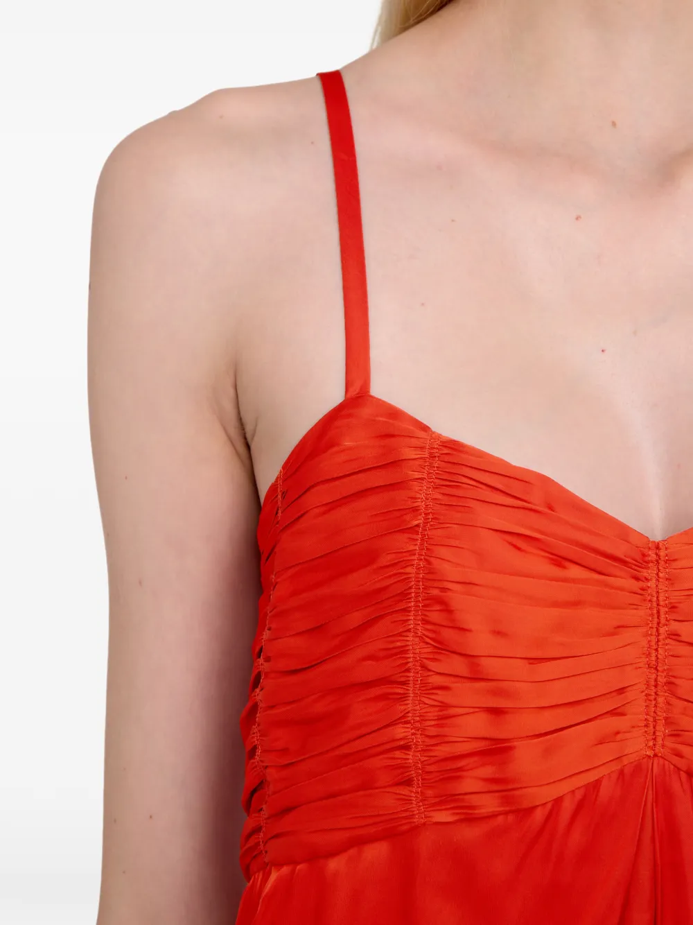 Zadig&Voltaire Rippies mini-jurk met ruches Oranje