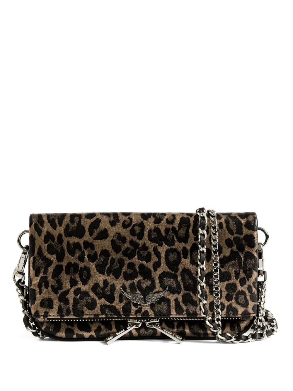 Zadig&Voltaire leopard print chain satchel | Brown | Image 1