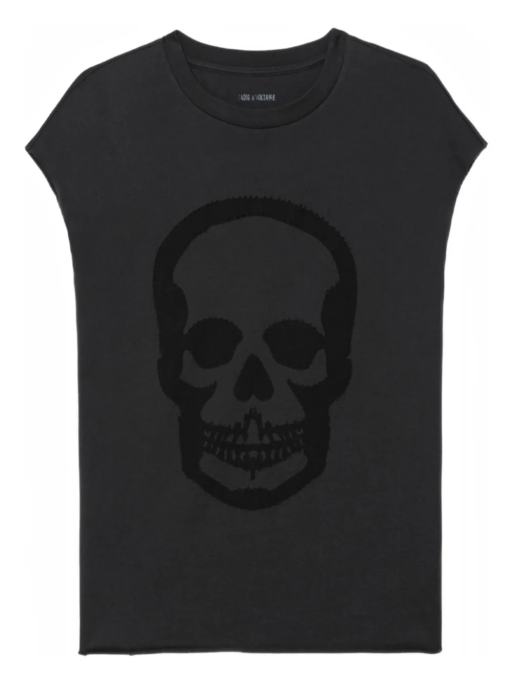Zadig & Voltaire Cloe Skull Tank Top In Gray