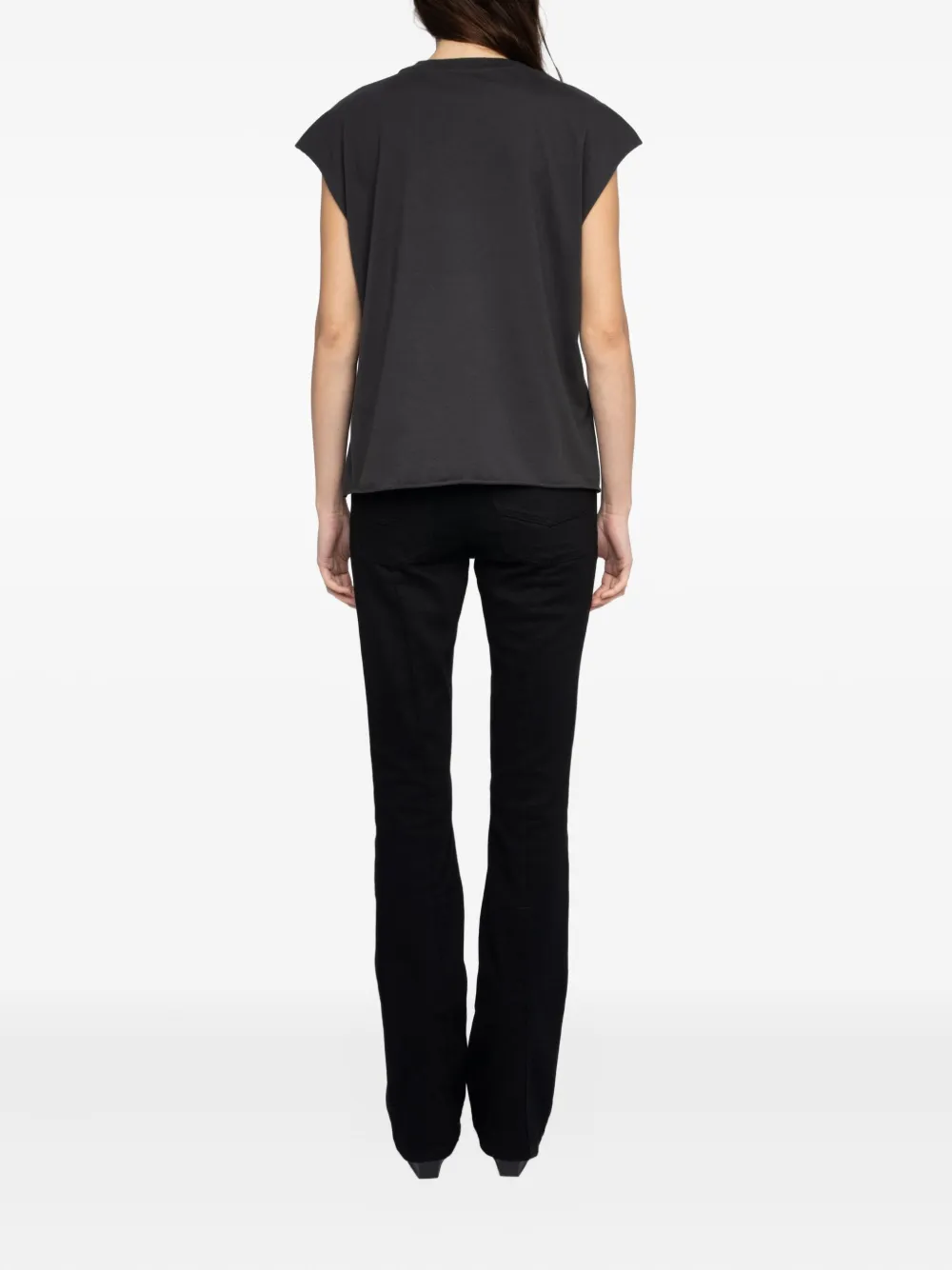 Zadig & Voltaire Cloe Skull Tank Top In Gray