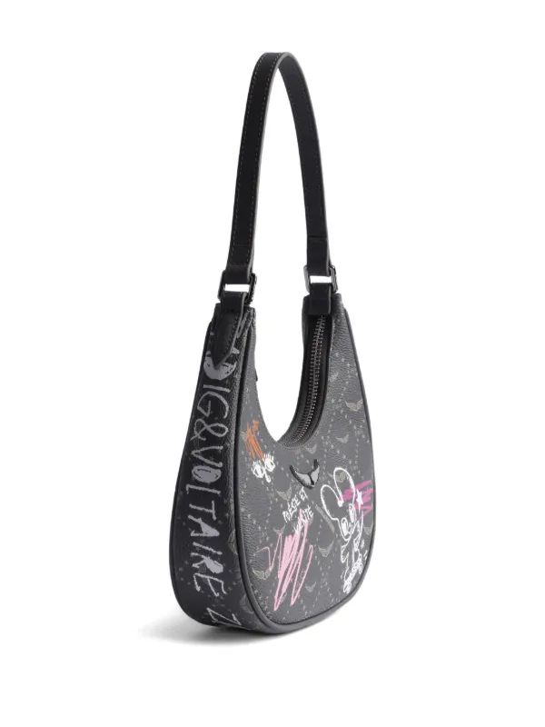 Zadig&Voltaire x Humberto Cruz Z Night Out Monogram Tag Bag | Grey