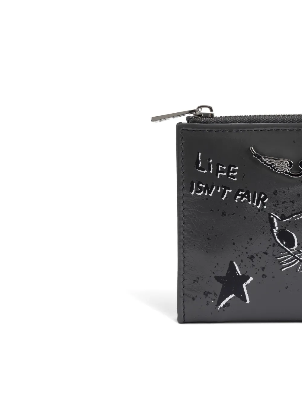 Zadig&Voltaire Humberto portemonnee met rits Grijs