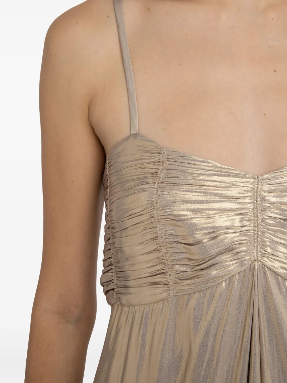 Zadig&Voltaire Satijnen jurk Beige