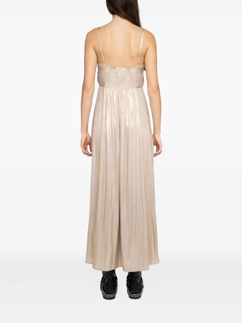 Zadig&Voltaire Satijnen jurk Beige