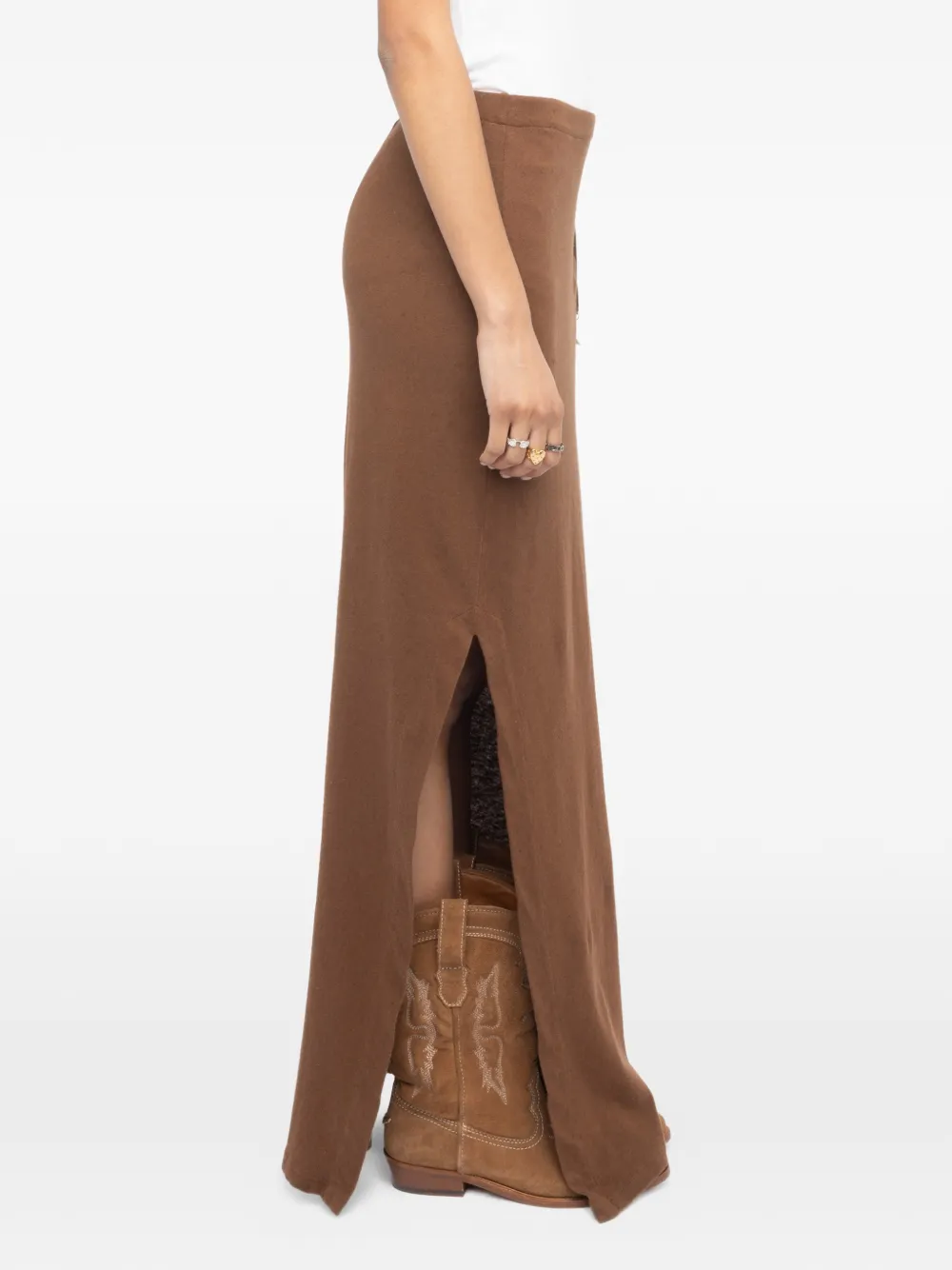 Zadig&Voltaire Rok met zijsplit Bruin