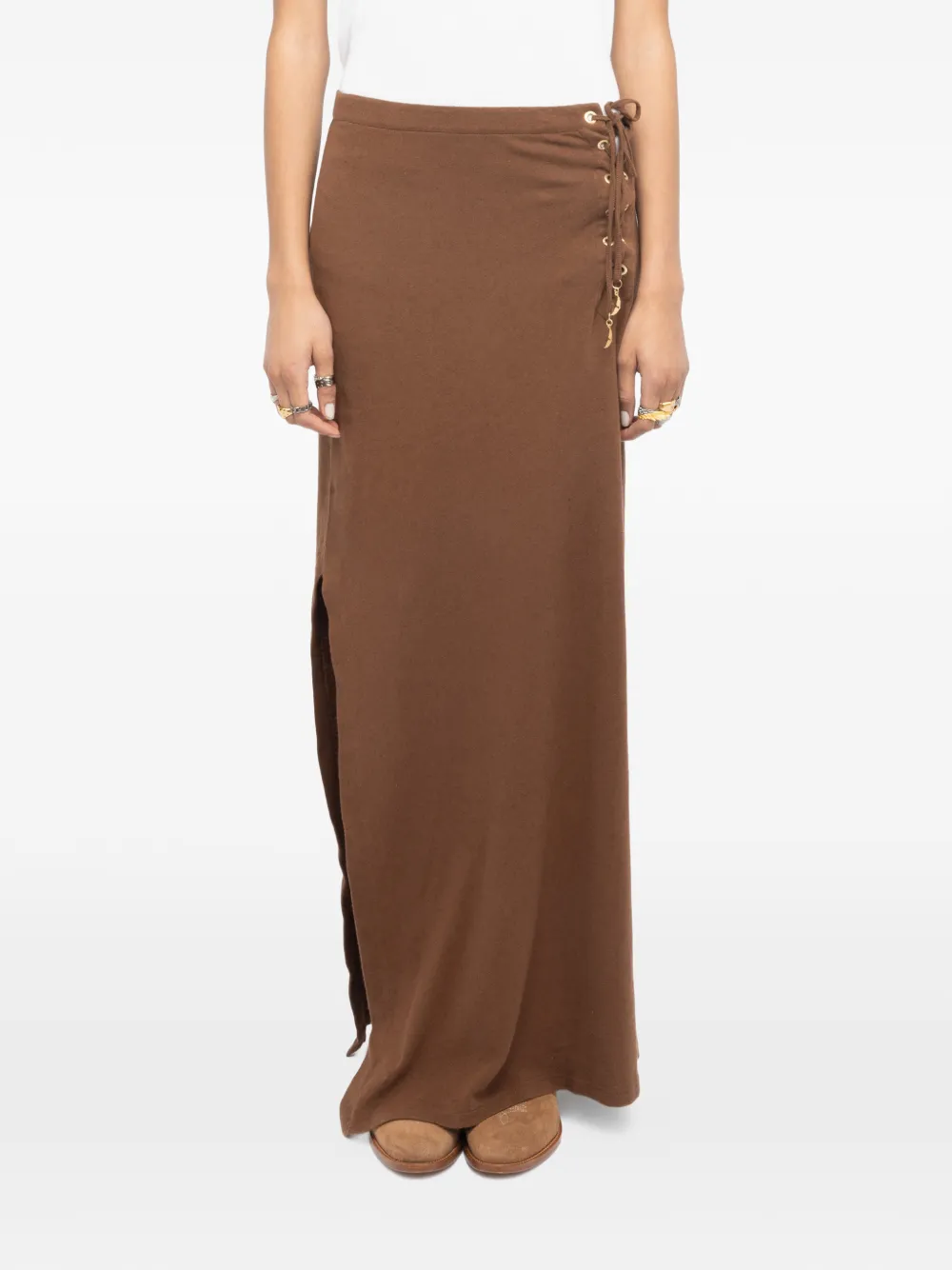 Zadig&Voltaire Rok met zijsplit Bruin