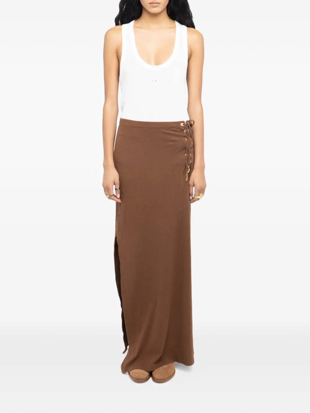 Zadig&Voltaire Rok met zijsplit Bruin