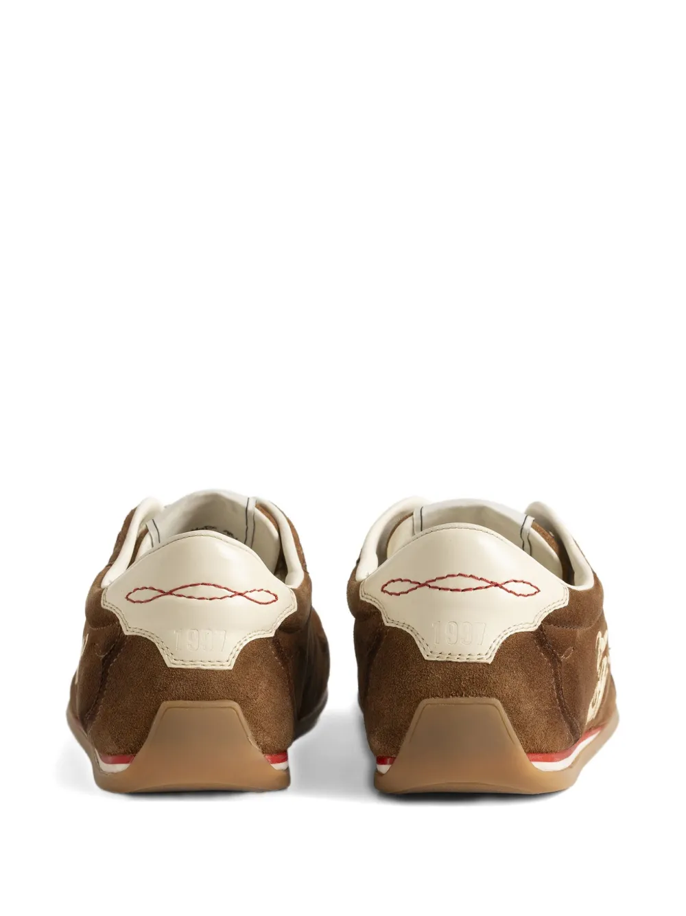 Zadig & Voltaire Dance Suede Sneakers In Brown