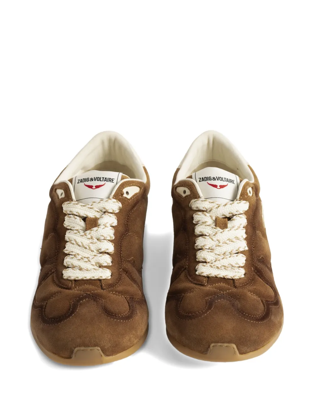 Zadig & Voltaire Dance Suede Sneakers In Brown