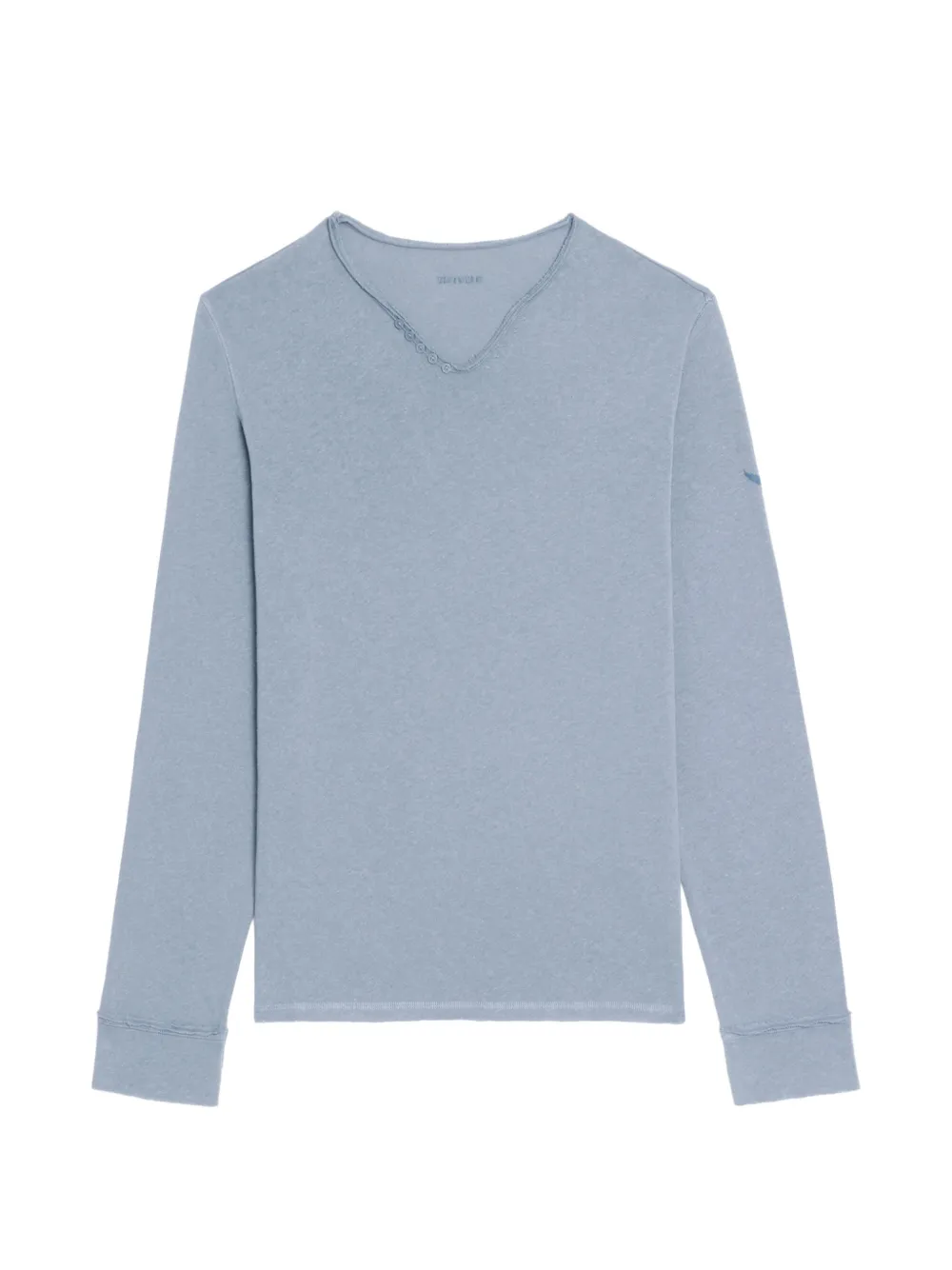 Zadig&Voltaire buttoned V-neck T-shirt - Blu