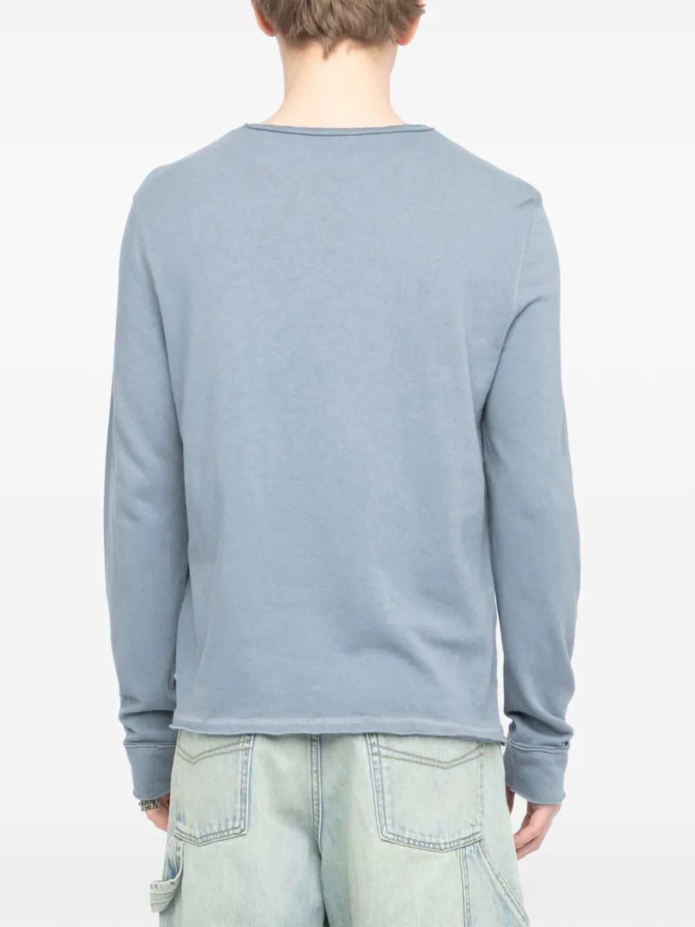  Zadig&voltaire Buttoned V-neck T-shirt - Blue 