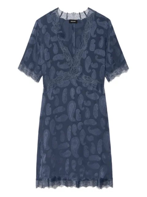Zadig&Voltaire paisley-pattern V-neck dress