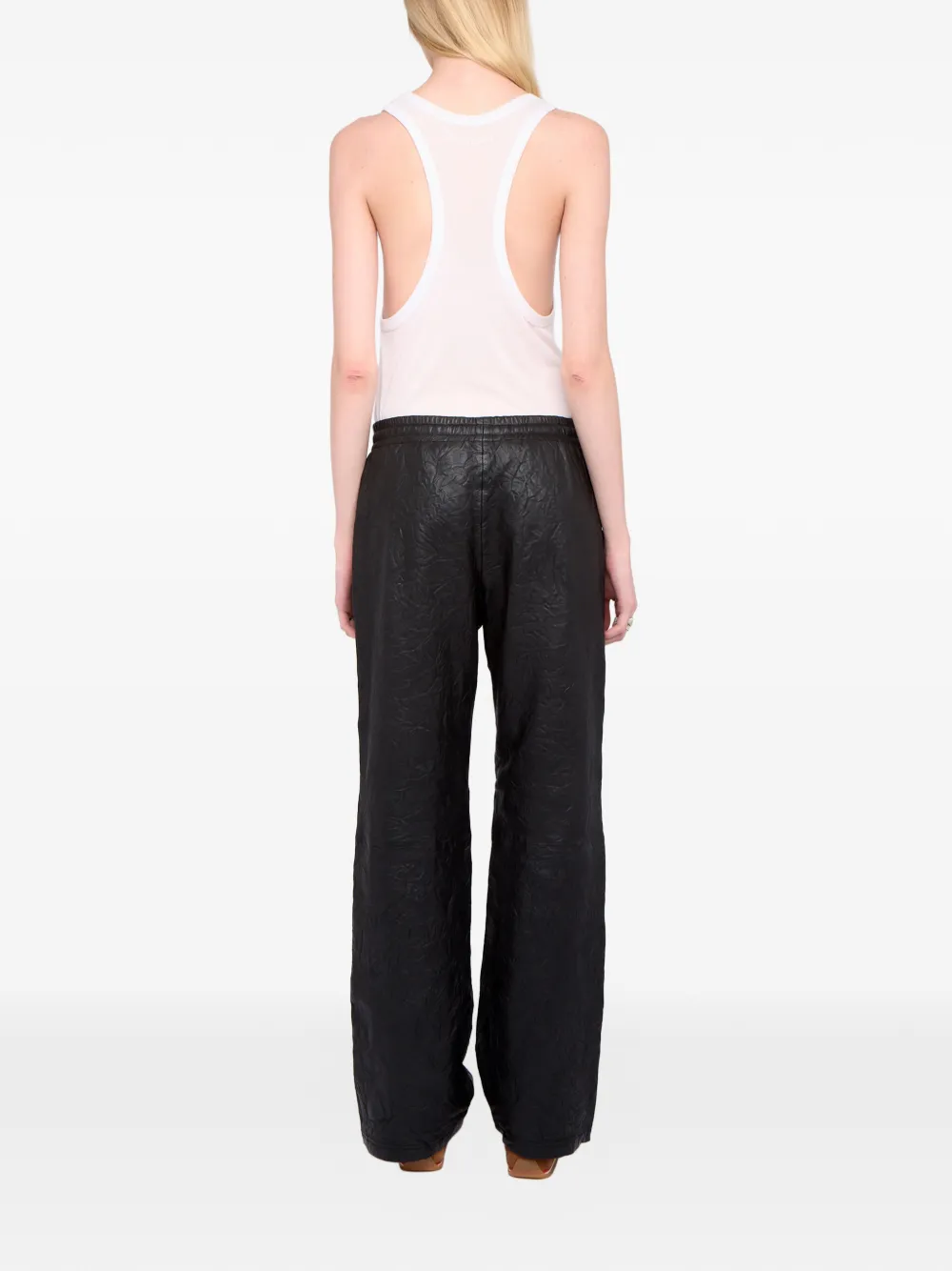 Zadig&Voltaire Pocha broek met gekreukt effect Zwart