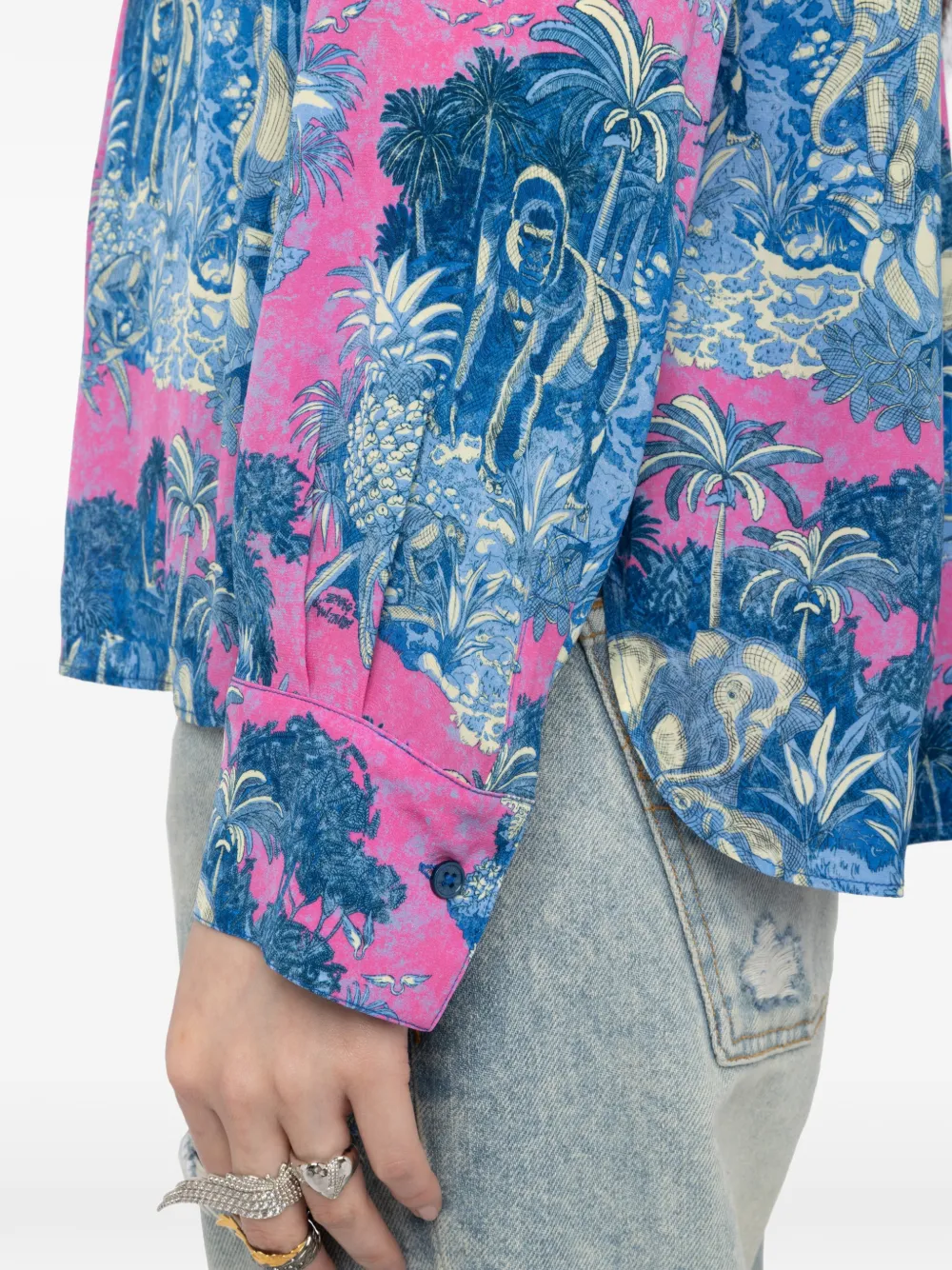Zadig&Voltaire Overhemd met grafische print Roze