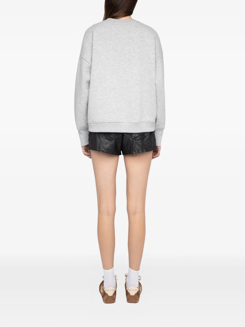 Zadig & Voltaire Oscar Heart Sweatshirt In Gray