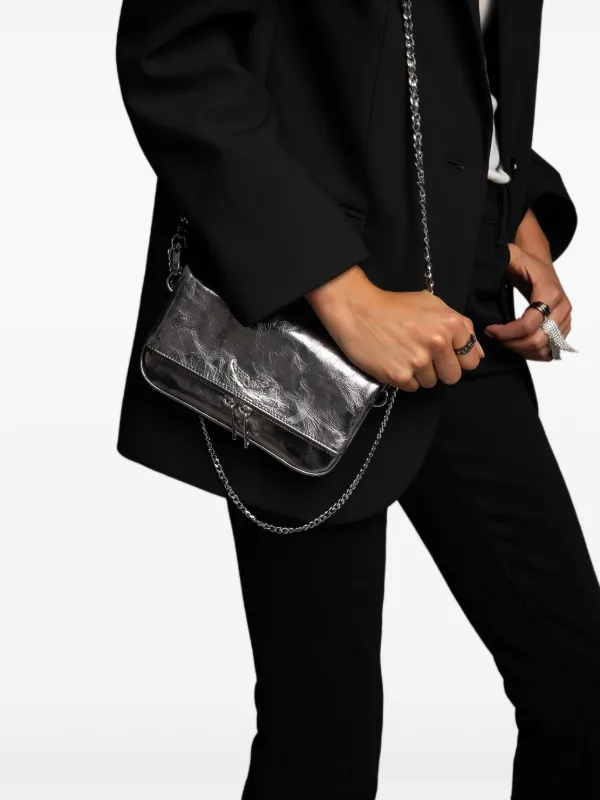 Zadig&Voltaire Rock Nano metal-chain Shoulder Bag | Silver | FARFETCH