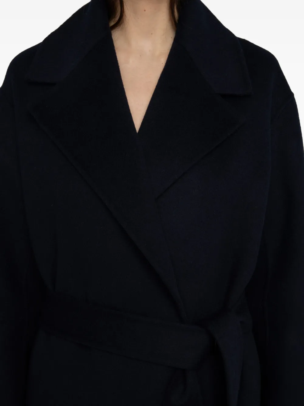 Zadig&Voltaire Meli jas met ceintuur Blauw