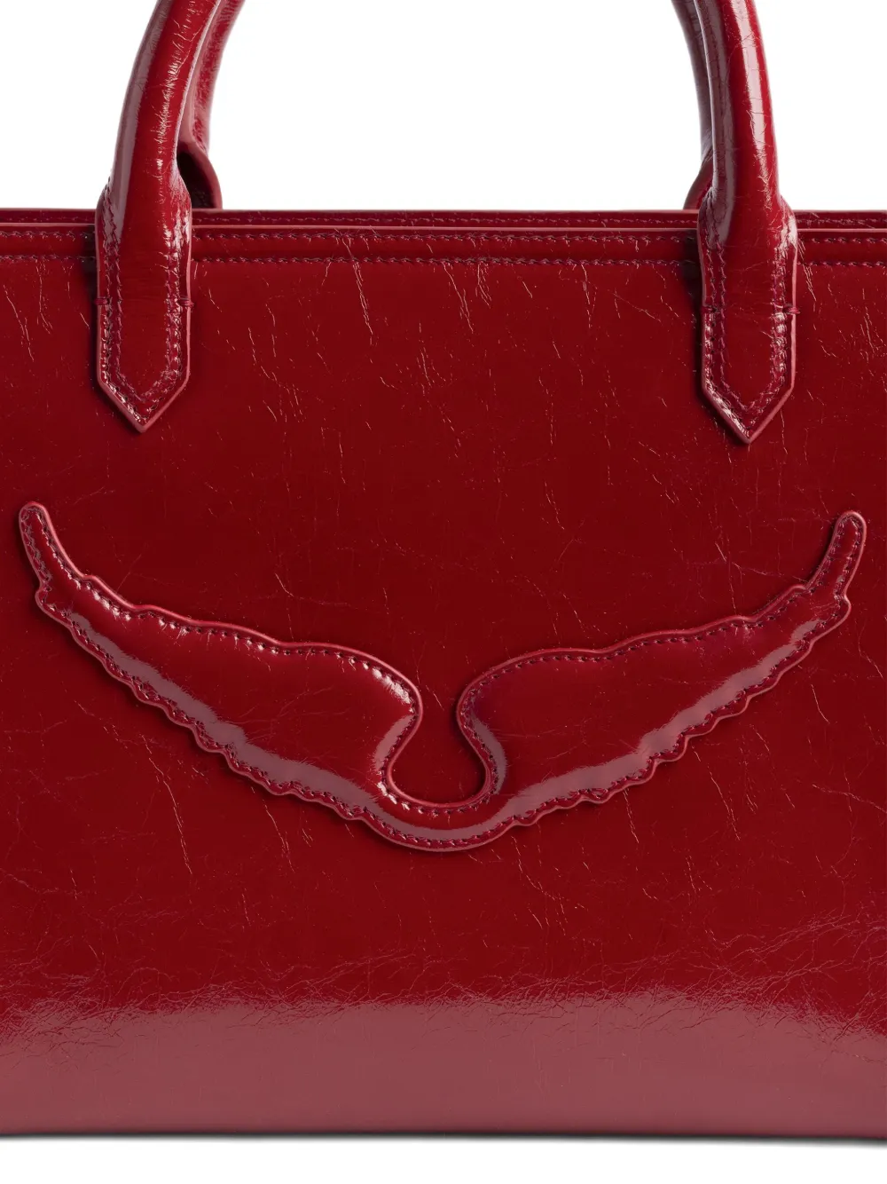 Zadig & Voltaire Angel Xs Top Handle Cross Body Bag In Red