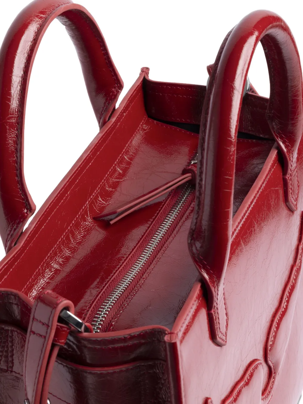 Zadig & Voltaire Angel Xs Top Handle Cross Body Bag In Red