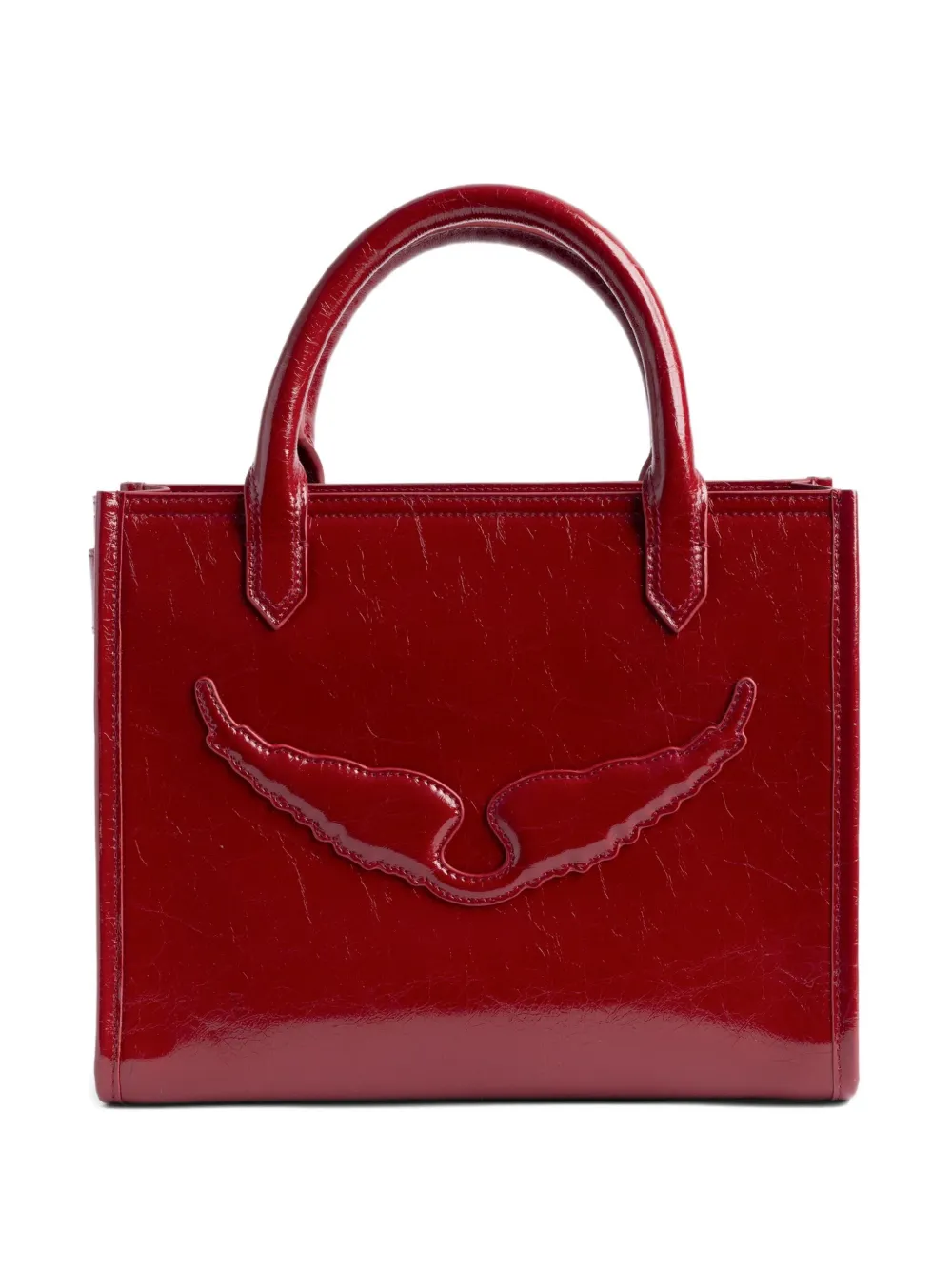 Zadig & Voltaire Angel Xs Top Handle Cross Body Bag In Red