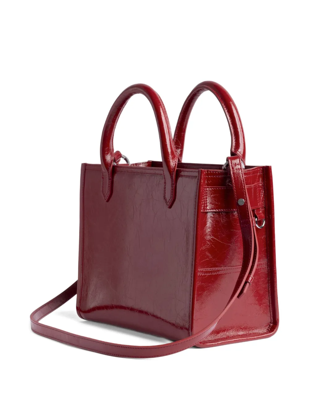 Zadig & Voltaire Angel Xs Top Handle Cross Body Bag In Red