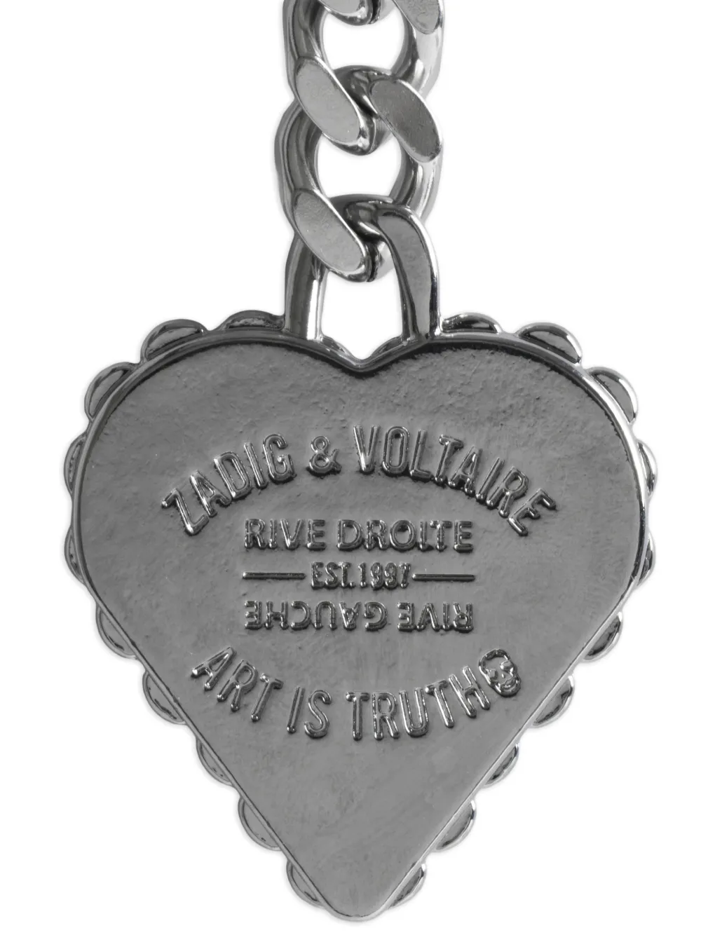 Zadig&Voltaire Santa Fe Crush sleutelhanger Zilver