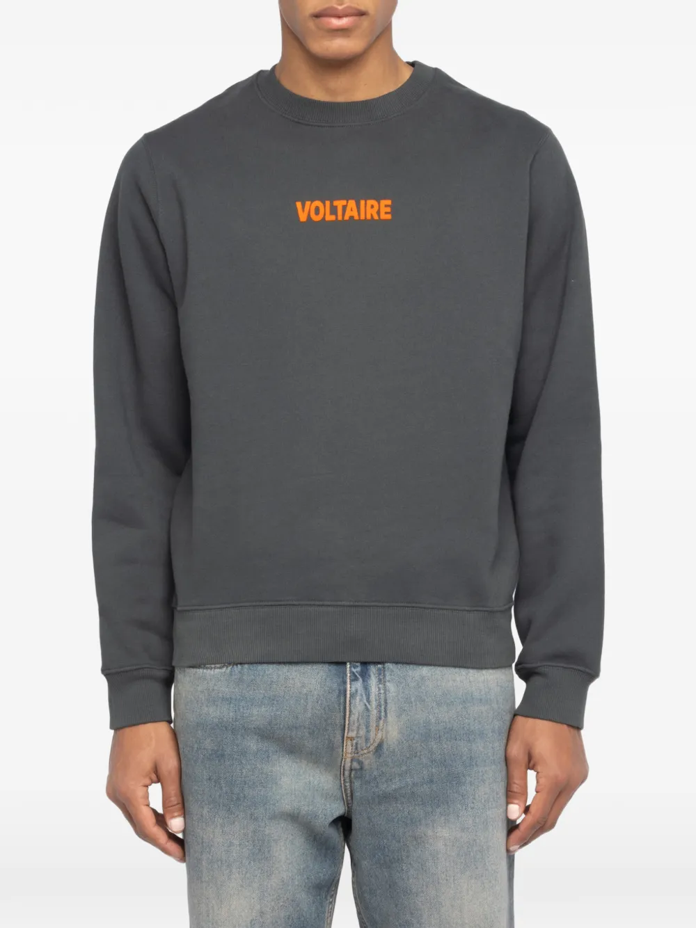 Zadig&Voltaire Aime sweater met ronde hals Grijs