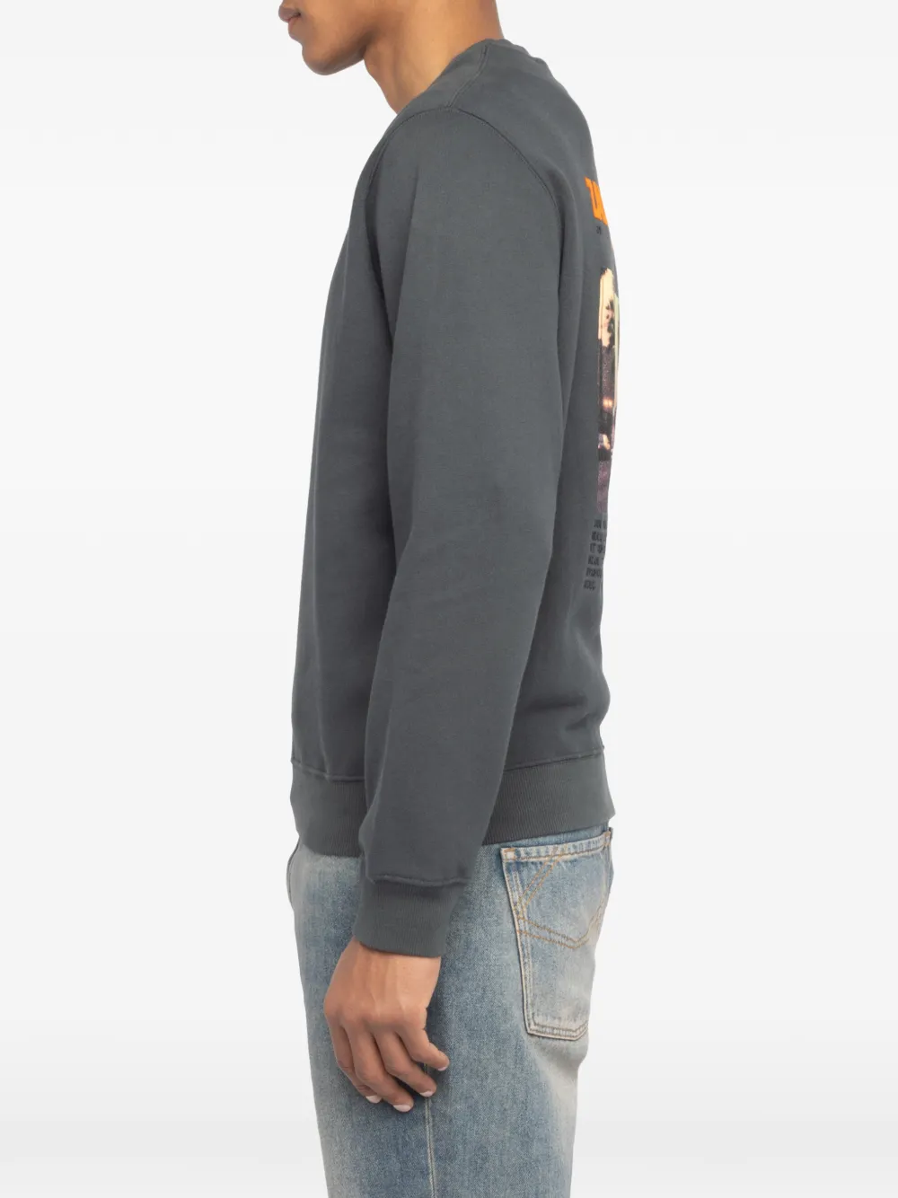 Zadig&Voltaire Aime sweater met ronde hals Grijs