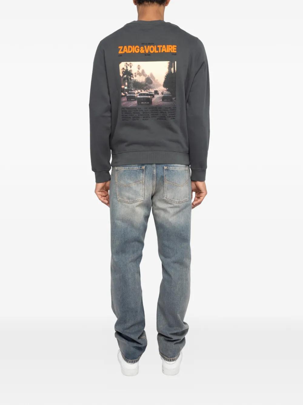 Zadig&Voltaire Aime sweater met ronde hals Grijs