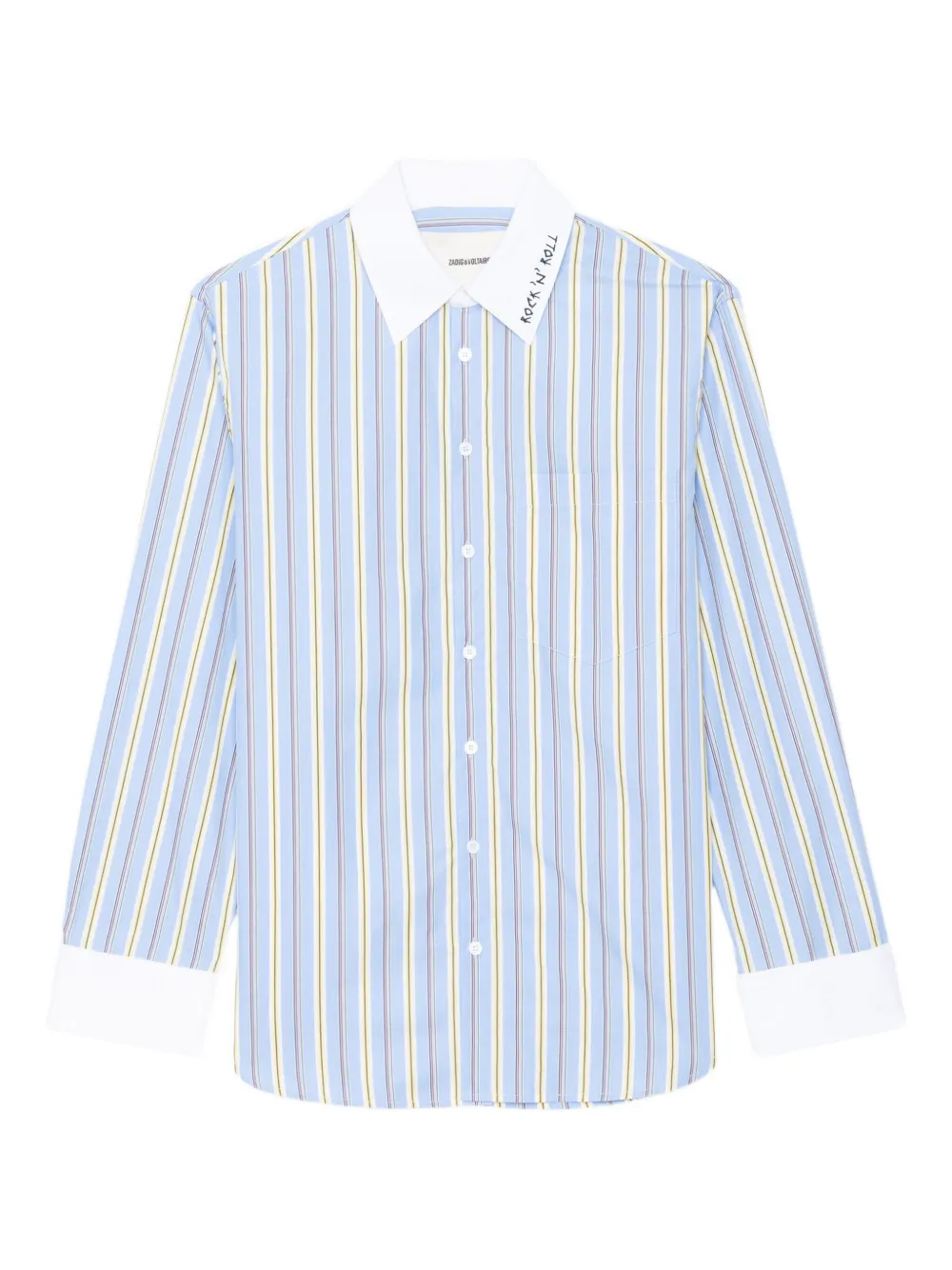 Zadig&Voltaire Camicia con polsini a righe - Blu