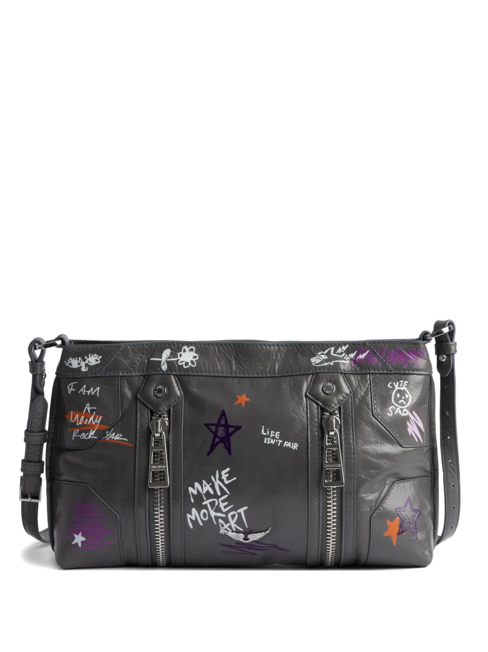 Zadig & Voltaire x Humberto Cruz 'Sunny Mood' ショルダーバッグ - グレー