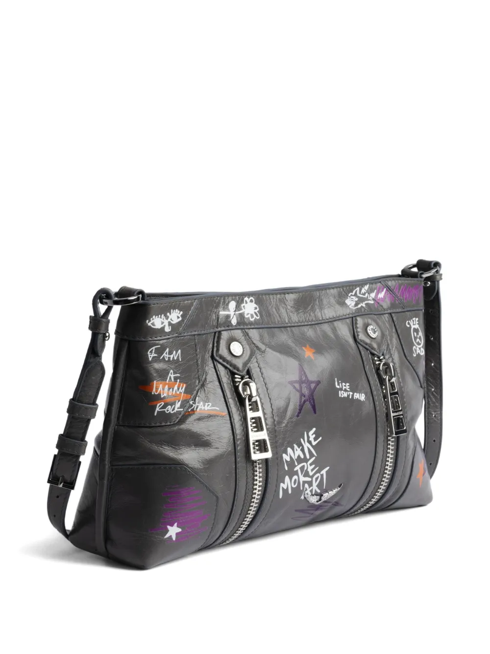 Zadig&Voltaire x Humberto Cruz Sunny Mood crossbodytas Grijs