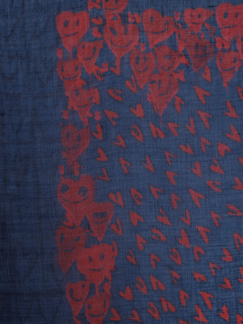 Zadig&Voltaire Kerry sjaal met hart - Blauw