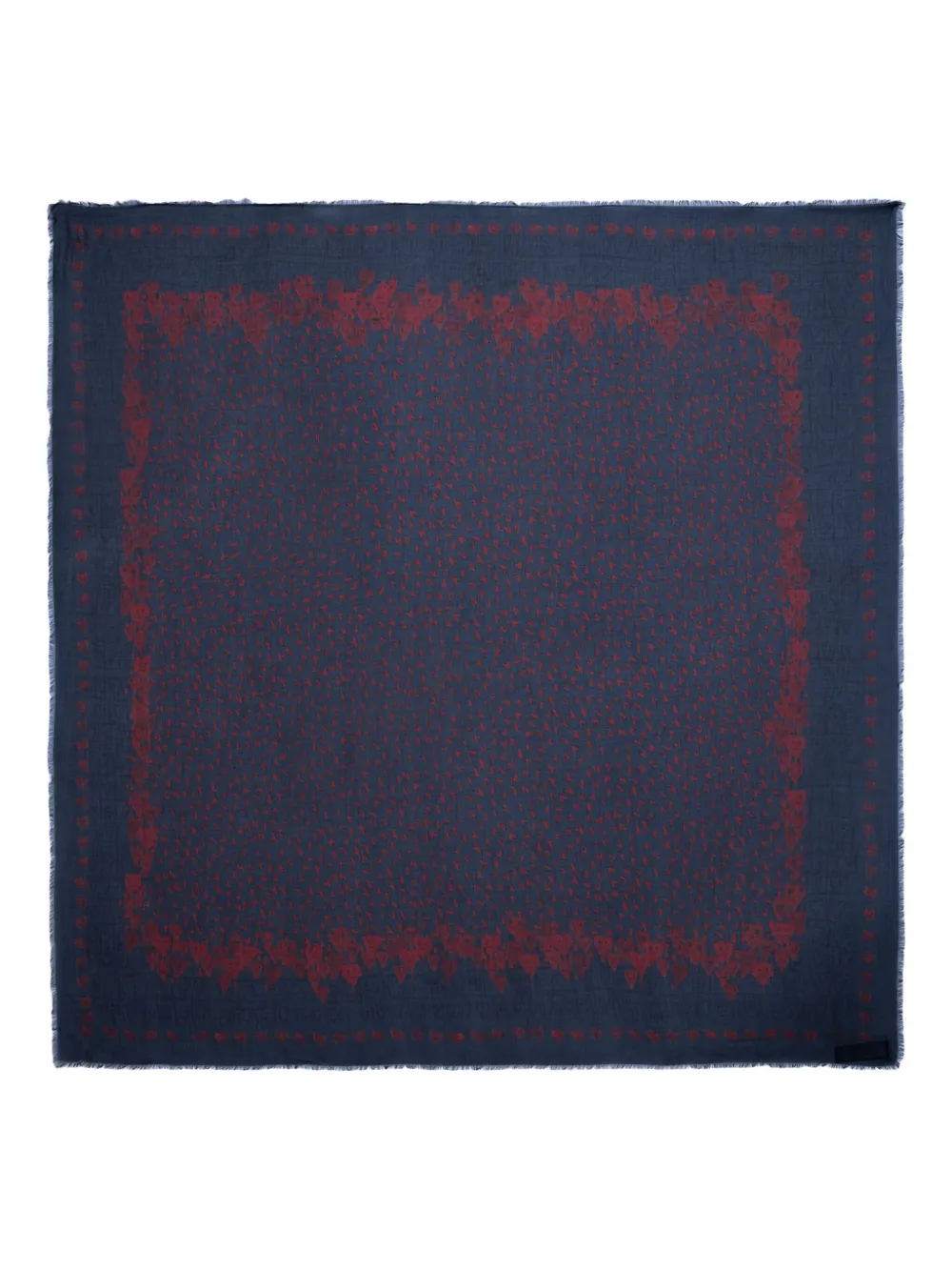 Zadig & Voltaire Kerry Heart Scarf In Blue