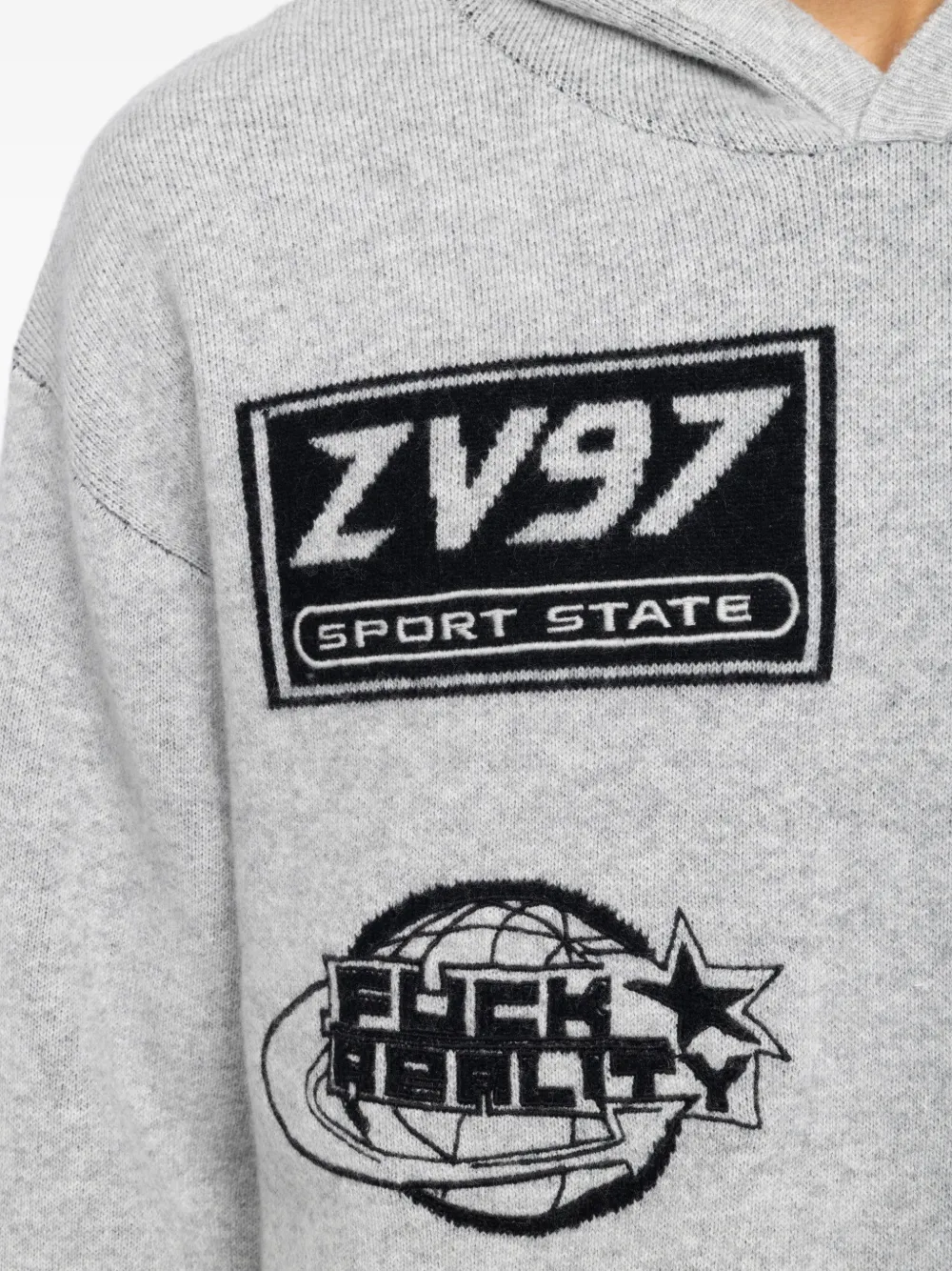 Zadig&Voltaire Hoodie met print Grijs