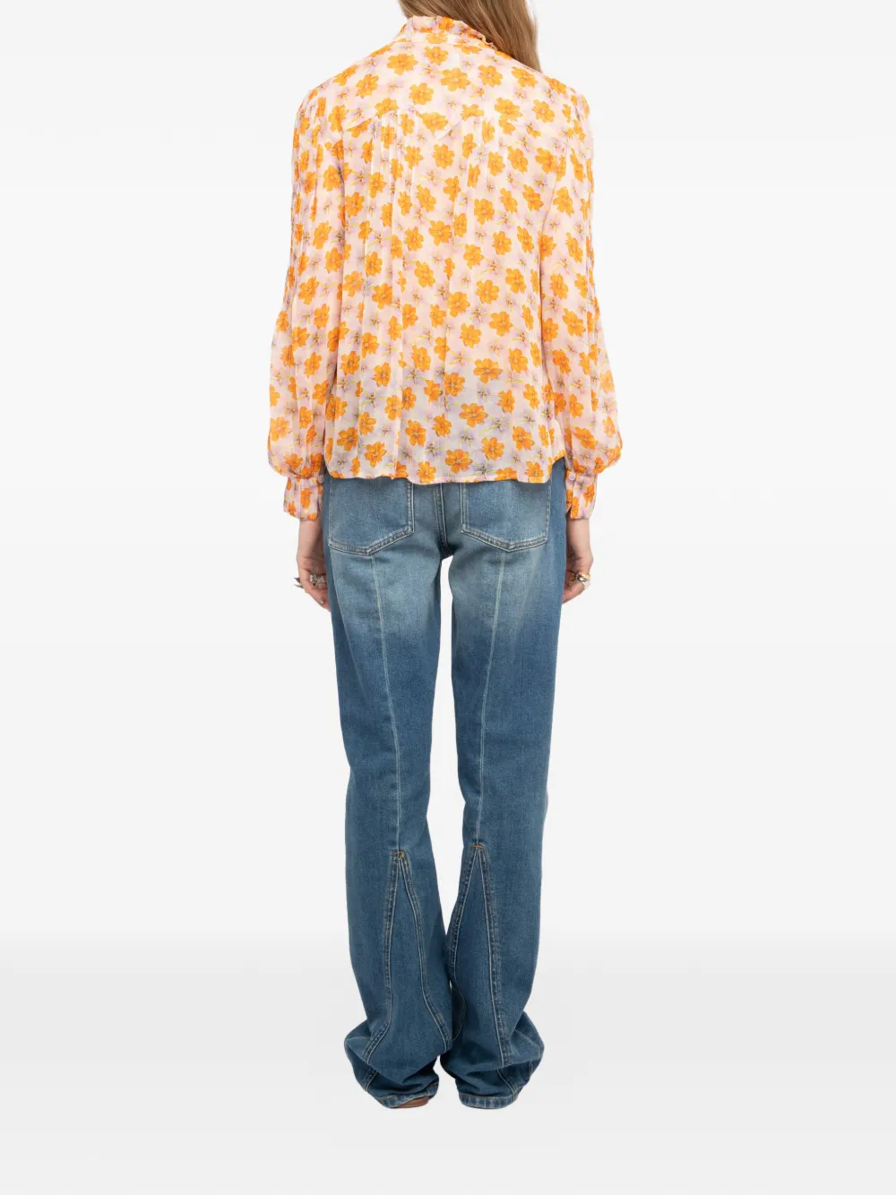  Zadig&voltaire Floral Blouse - Neutrals 