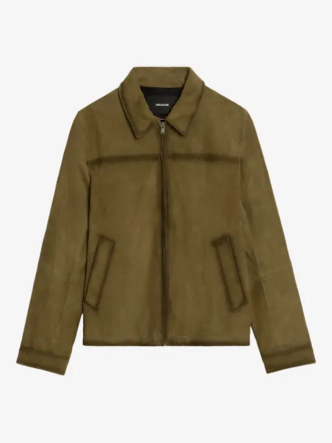 Zadig&Voltaire Loumy Daim jacka med dragkedja
