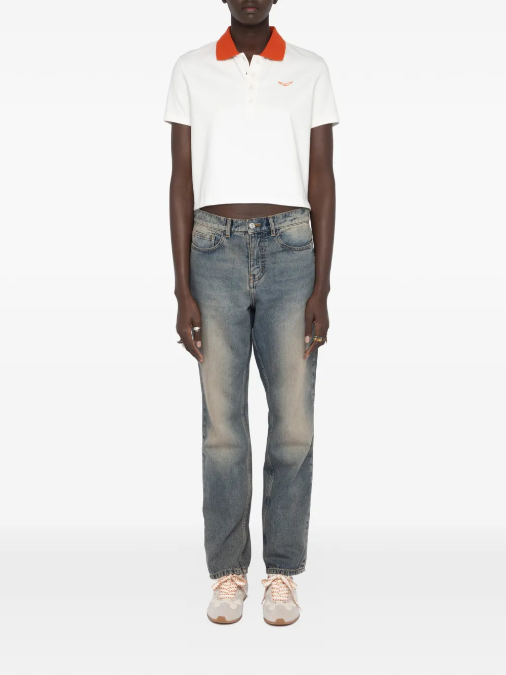 Zadig&Voltaire Mirta polo top - Beige