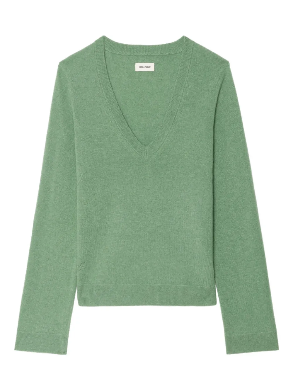 Zadig&Voltaire patch V-neck sweater - Verde