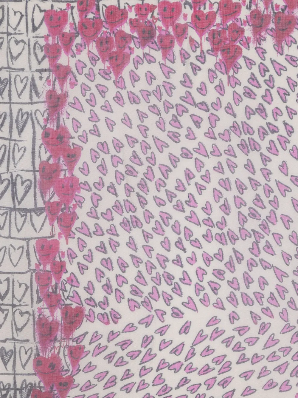 Zadig&Voltaire Kerry Hearts sjaal - Beige