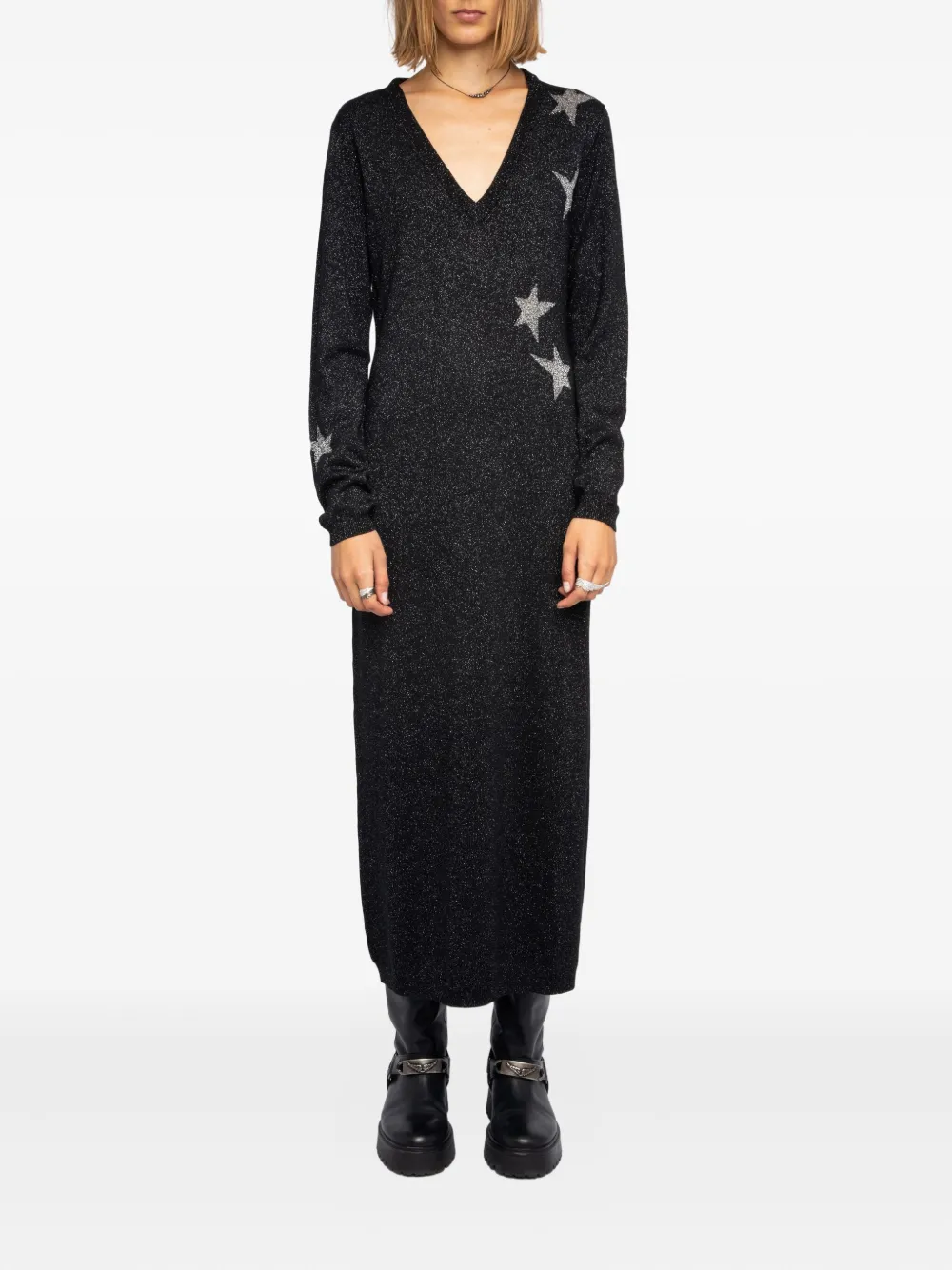 Zadig&Voltaire star stellly we stars dress - Zwart