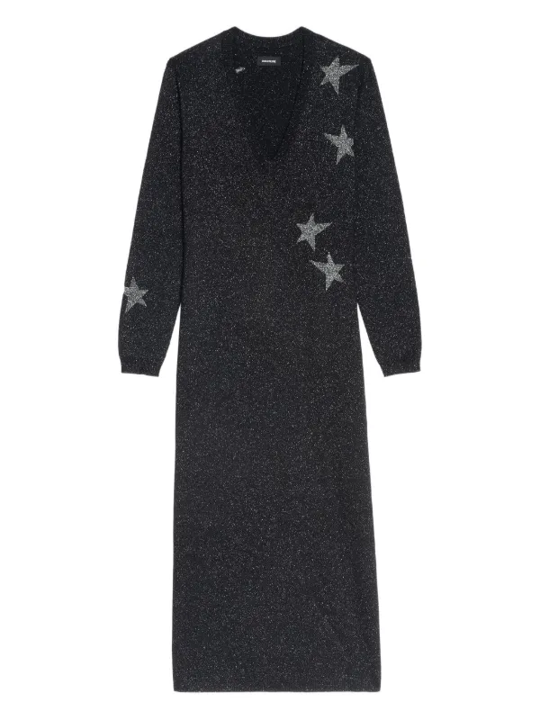 Stelly Merino Wool Dress for Women - Black - Size: M - Zadig&Voltaire