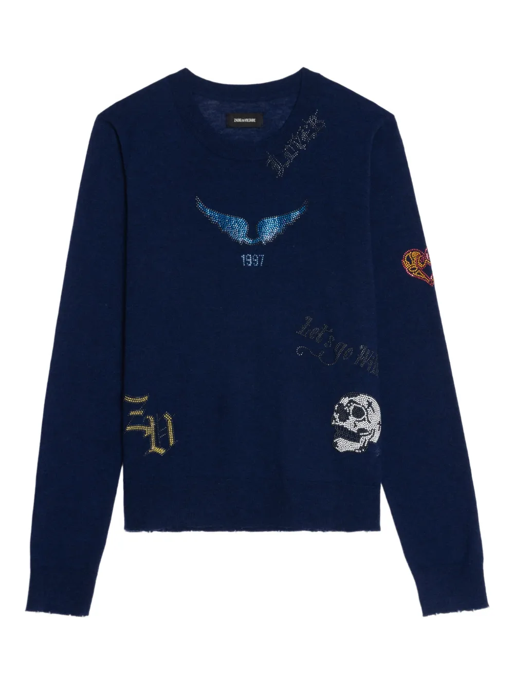 Zadig&Voltaire Maglione con decorazione - Blu