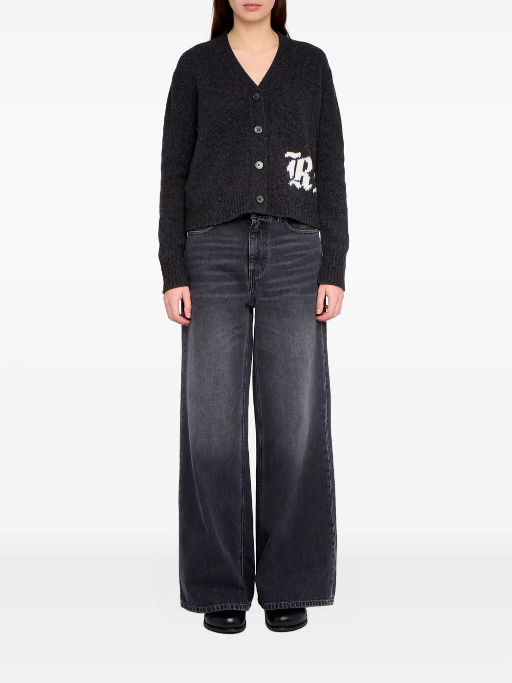 Zadig&Voltaire Masy vest van merinowol Grijs
