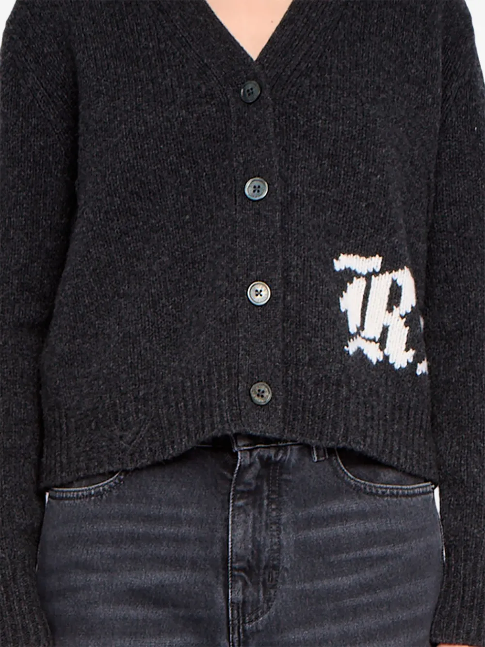 Zadig&Voltaire Masy vest van merinowol Grijs