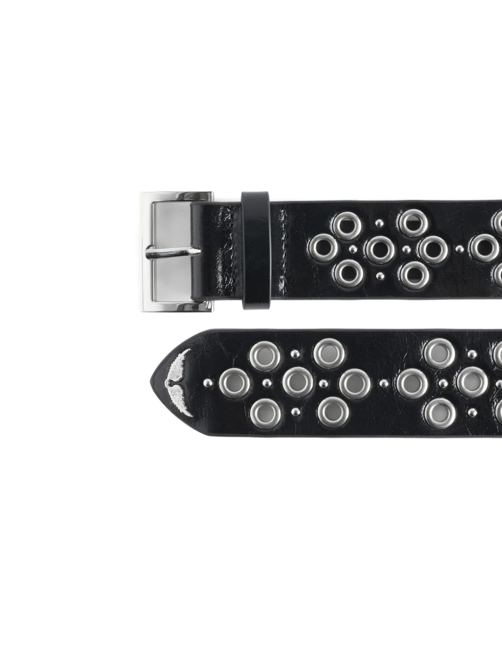 Zadig&Voltaire Starlight riem verfraaid met ringlets Zwart