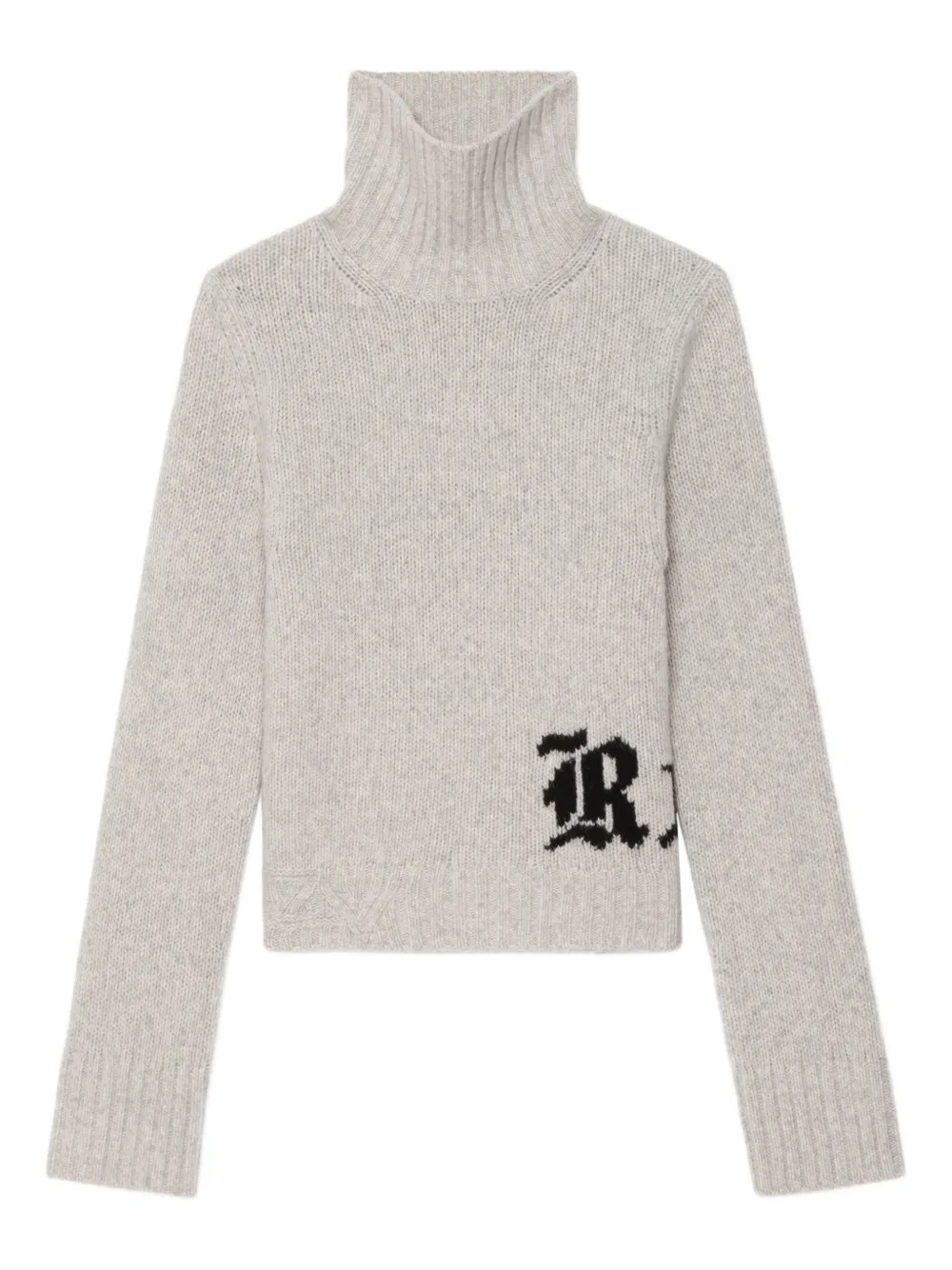 Zadig & Voltaire Nalma High-neck Sweater In Gray