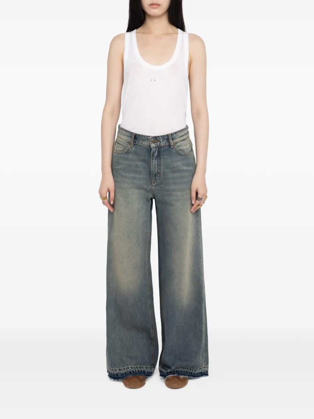 Zadig&Voltaire Jeans met logopatch - Blauw